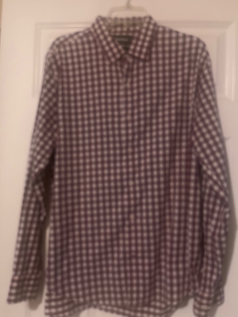 Bonobos Purple and White Check Button-Down Shirt